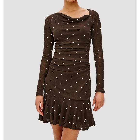 RAILS Dresses & Skirts - NEW RAILS celano mini dress in cocoa polka dots